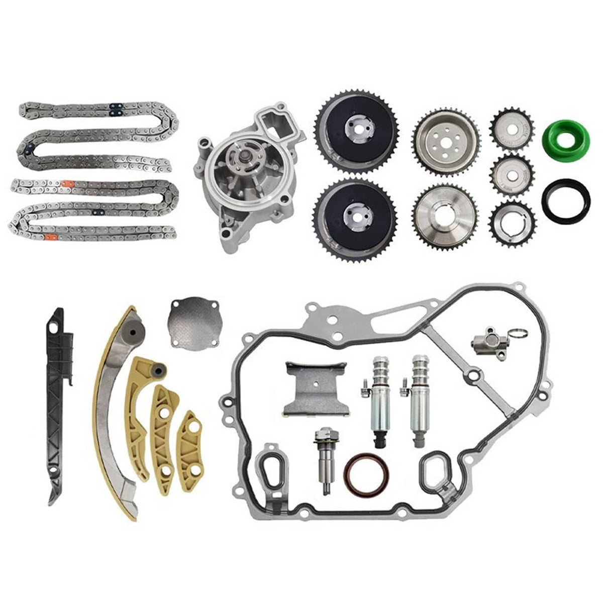 Solidspare Timing Chain Kit with Water Pump For 2009-2017 Buick Chevrolet Gmc Pontiac 2.4L
