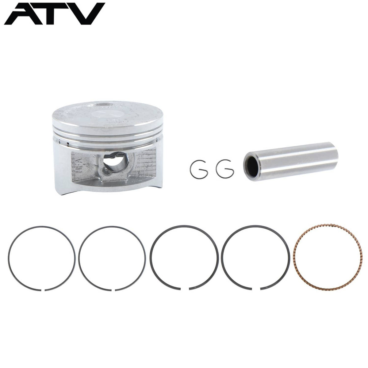Solidspare Piston Ring With Cylinder For Honda TRX250TE Recon 250 2X4 2002-2014