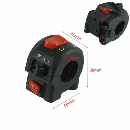 Solidspare A Pair 7/8" Handlebar control switch Horn Turn Signal Headlight Electrical Start