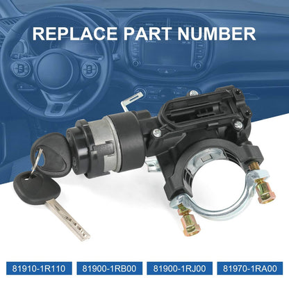 Solidspare Ignition Lock Switch Assembly with Keys For Accent 2012-2017 81910-1R110