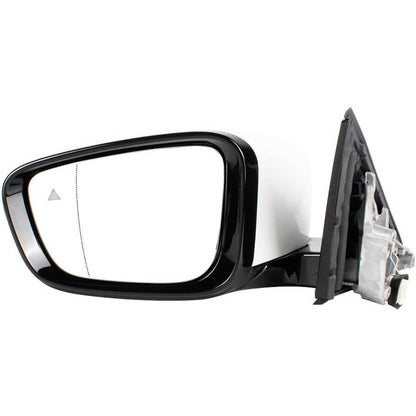 Solidspare Left Driver Side Mirror w/Blind Spot White For 2019-2023 BMW 320i 330i 330e