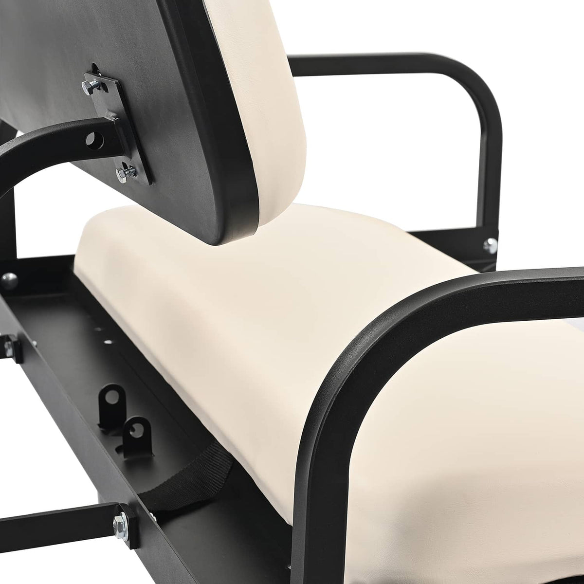 Solidspare Rear Flip Back Seat For EZGO Marathon Pre-1994 Off-White Golf Cart Folding