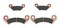 Front Rear Brake Pads for A2 A3 T Military 4x4 HPX615E HPX815E John Deere Gator