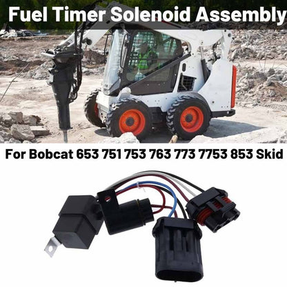 Solid Spare 6669415 Fuel Timer Solenoid Bobcat Skid Steer Loader Excavator Compatible