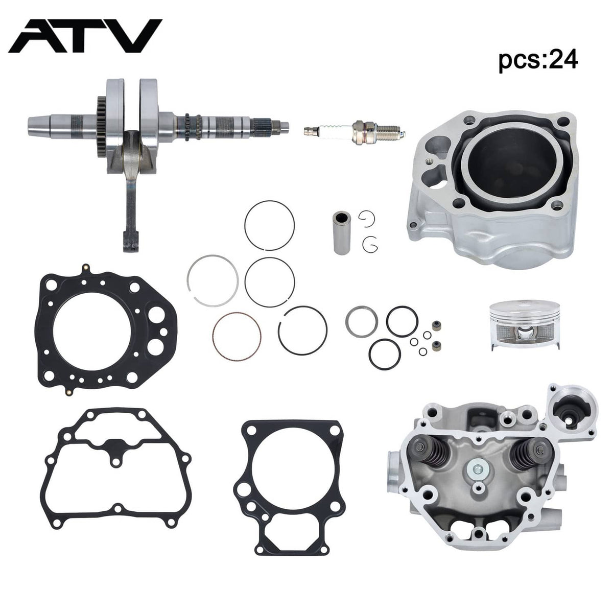 Solidspare For Honda TRX420 Rebuild Kit Cylinder Head Crankshaft 12200-HP7-A01 2009-2024