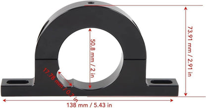 Solidspare Universal Billet Steering Column Keyed No Drop Mount - 2" Column For GM Ford