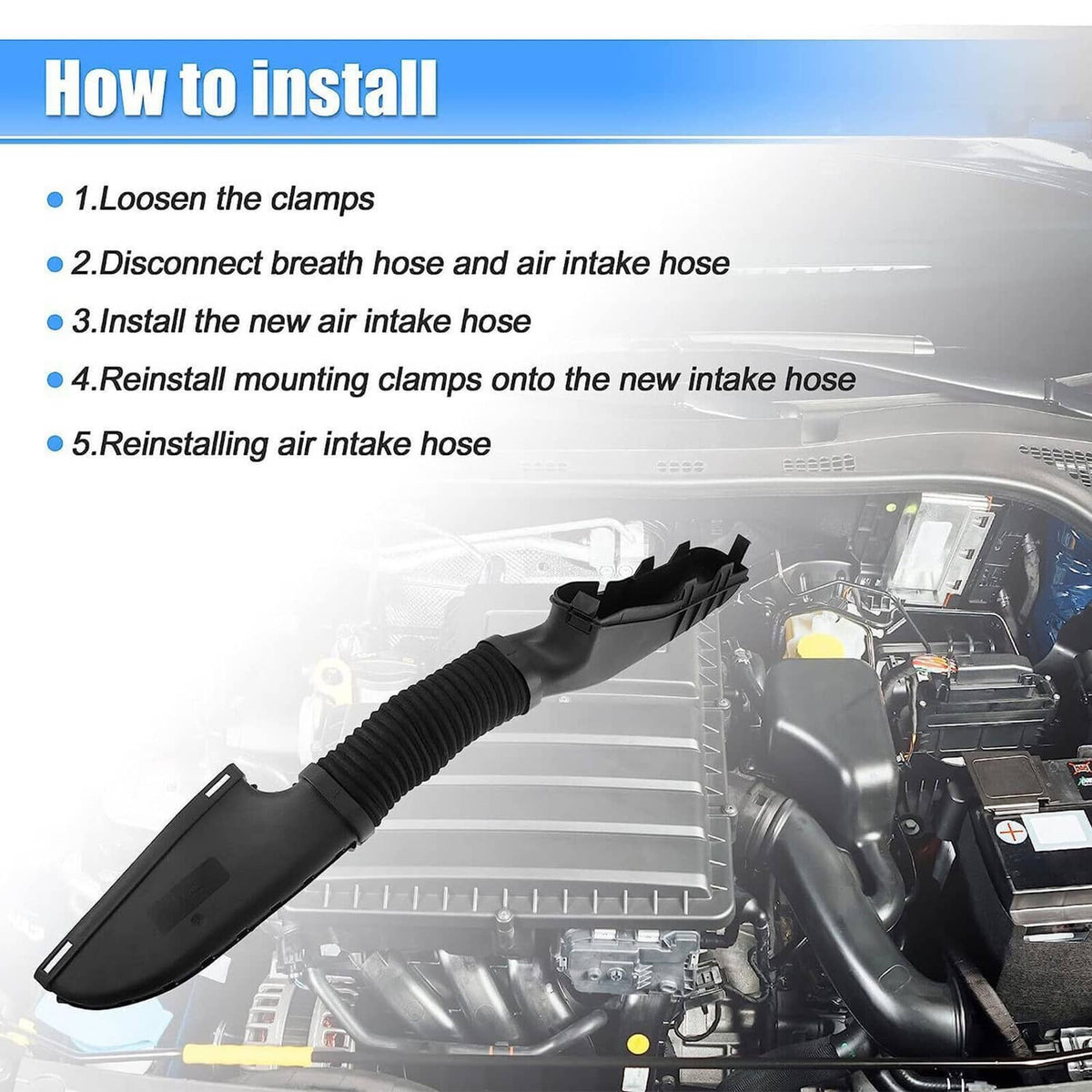 Solidspare Air Cleaner Intake-Inlet Duct Hose 2700900382 For 2014-2018 Mercedes-Benz CLA250