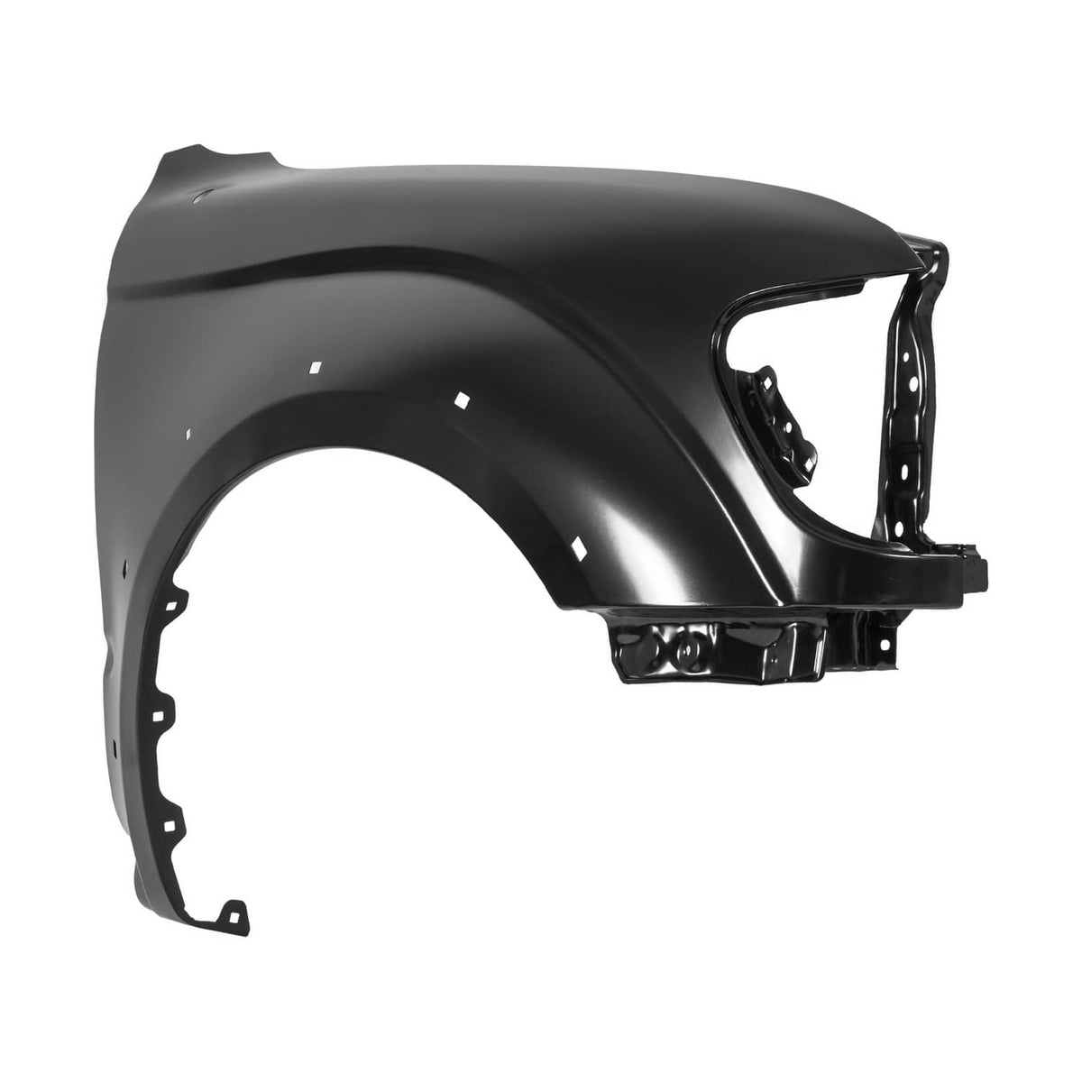 Solid Spare Front Fender For 2001-2004 Toyota Tacoma Passenger Side Black Steel TO1241188