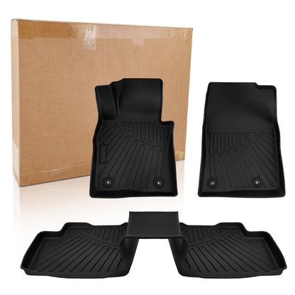 Solidspare 1st & 2nd Row Floor Mats Liner Accessories For Mazda CX-30 CX30 2020-2024 2025
