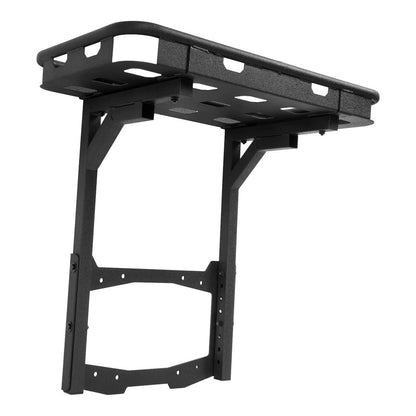 Solid Spare Spare Tire Cargo Rack Rear Luggage Basket For Jeep Wrangler JL JLU 2/4 DR 18-26