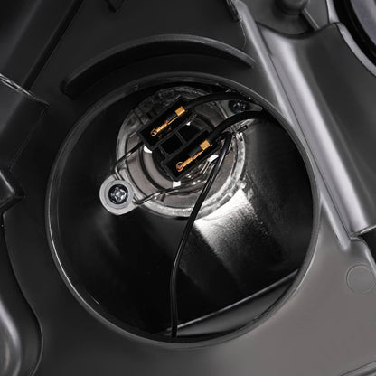 Solid Spare Black Left Driver Side Headlights Clear Lens Halogen Fits Ford Focus 2012-2014