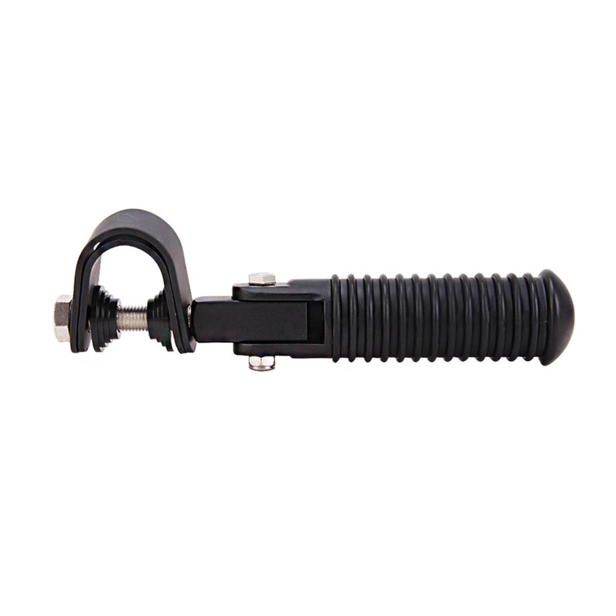 Solidspare Motorcycle U-Clamp Foot Pegs Rests 1"~1-1/4" Highway Engine Crash Bar For Honda
