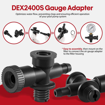 Solid Spare For Hayward DEX2400S Pool/Spa Filter Air Relief Valve Gauge Assembly ECX270861