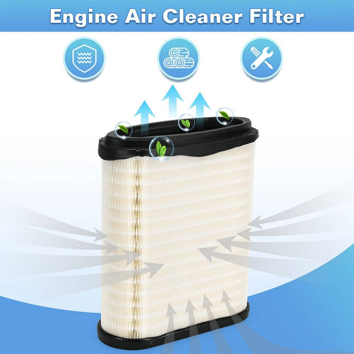 Solidspare New 4Pcs Engine Air Filter D37-1061 Fits For 2023 Kenworth T680 & Peterbilt 579