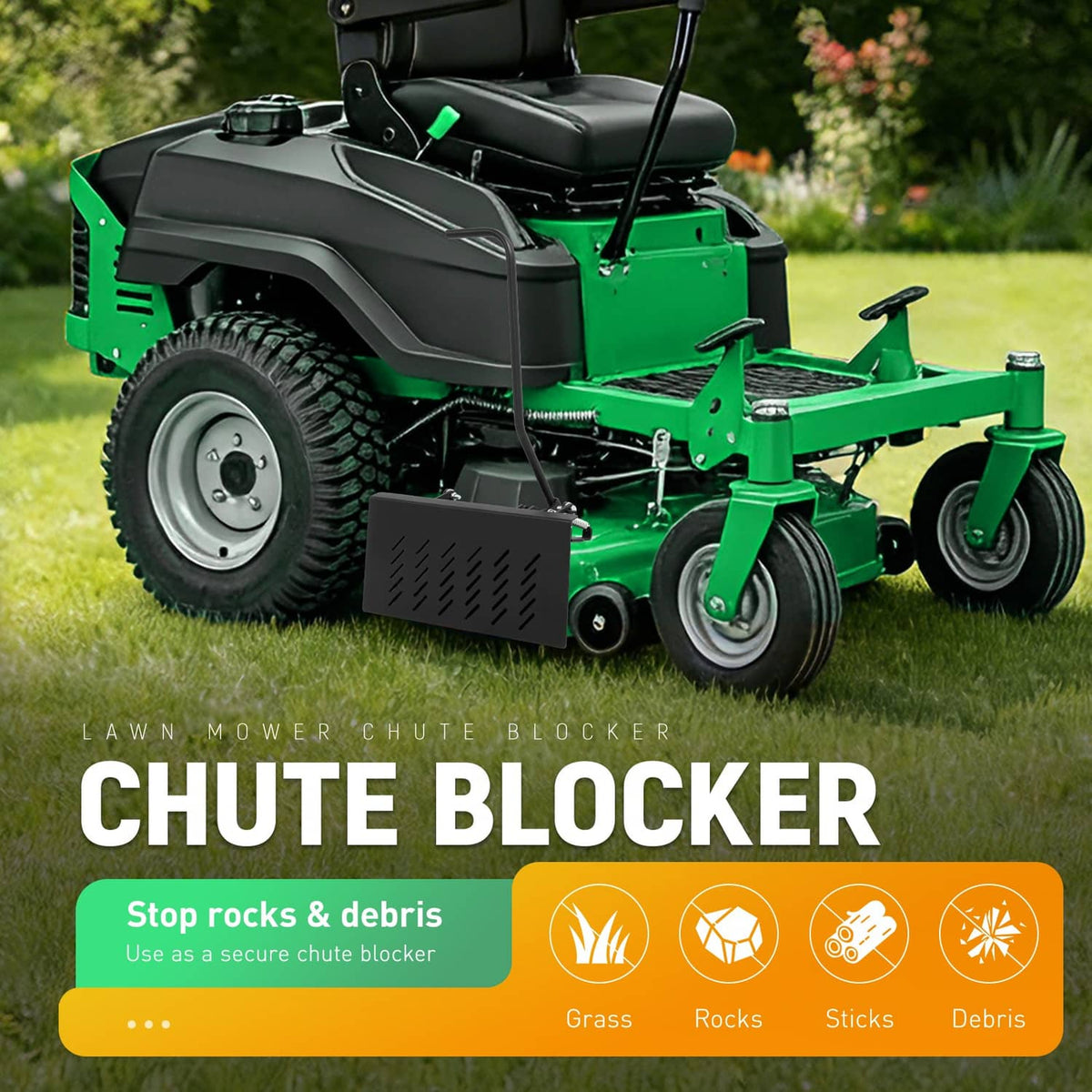 Solidspare #088-6003-00 #ACS6000ULS Chute Blocker System For Most ZT Mowers