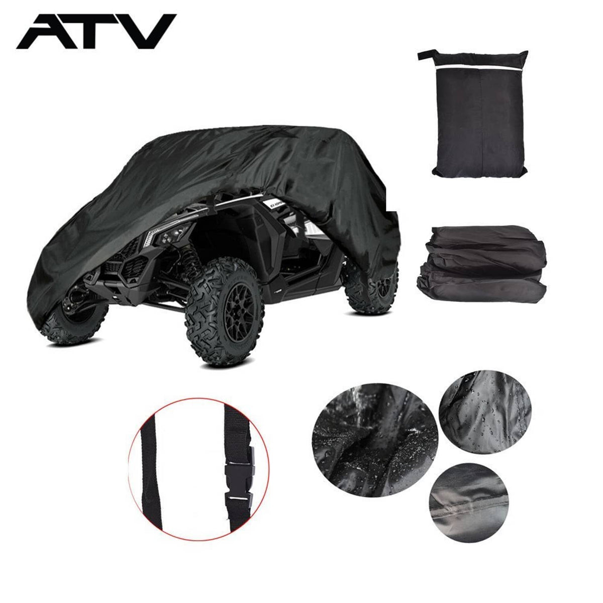 Solidspare Generic Vehicle Storage Cover Waterproof For Can-Am Maverick X3 XDS XMR Turbo