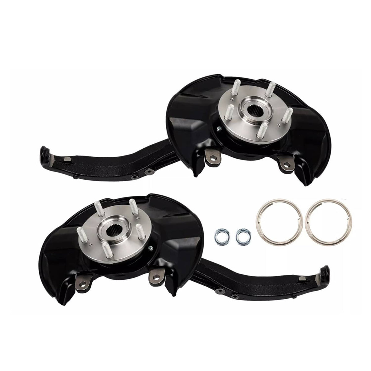 Solidspare For Honda Accord 2.4L 3.5L 2008-2012 Front Steering Knuckle & Wheel Hub Bearing