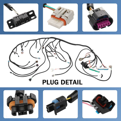 Solidspare T56 DBW Engine Wiring Harness Stand Alone LS3 For 4.8 5.36.0 Drive By Wire 03-07