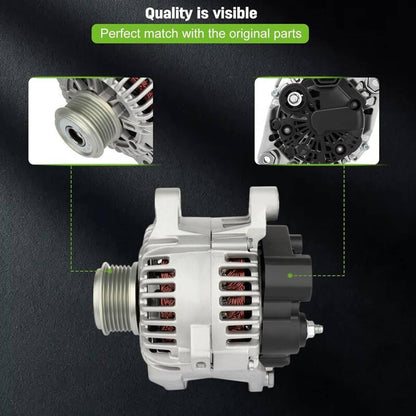 Solidspare Alternator For 2010-2013 Hyundai Sonata 11-13 Kia Optima 2.4L 37300-2G150 11491
