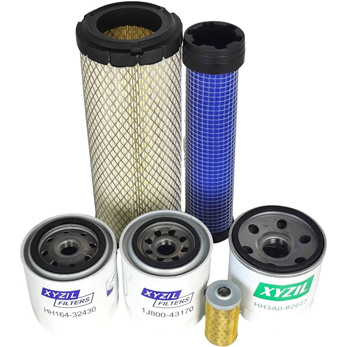 Solid Spare Full Service Filter Kit Fit for Kubota L3901 L3301 w/ D1803 TC620-93230 Engine