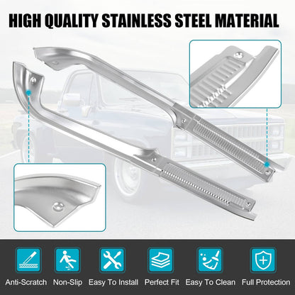Solidspare Door Sill Protector Kit For 1978–1991 Chevy GMC C/K R/V Series Pickup Aluminum