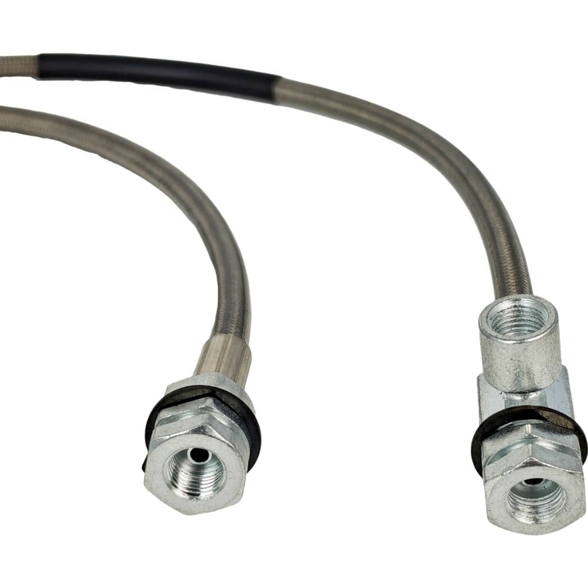 Solid Spare 2X Front Extended Stainless Steel Brake Line 89310S Fit Ford Bronco F-150 4WD