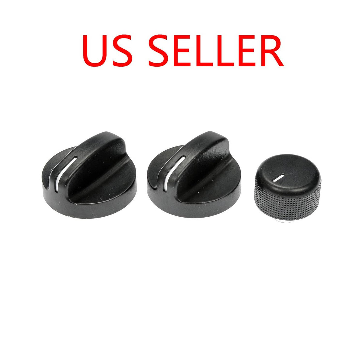 Solid Spare For 94-97 Dodge Pickup Truck Dash Ram 1500 2500 Heater A/C Climate Control Knobs