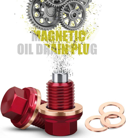 Solidspare M14x1.5mm Car Engine Magnetic Oil Drain Plug Screw Nut Bolt Sumps Universal