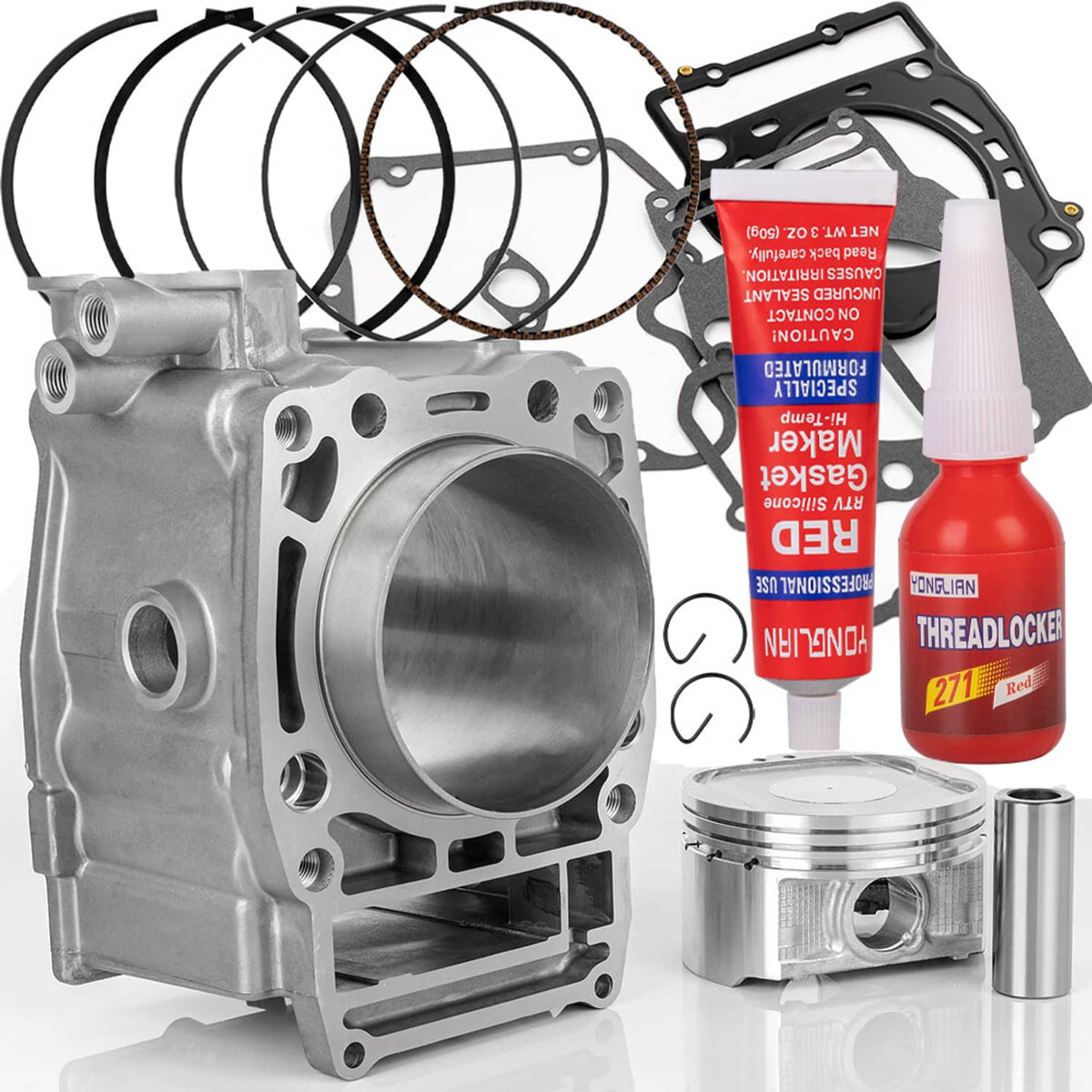Solidspare Cylinder Piston Top End Kit For Polaris Sportsman 500 1996-13 Ranger 500 1999-12