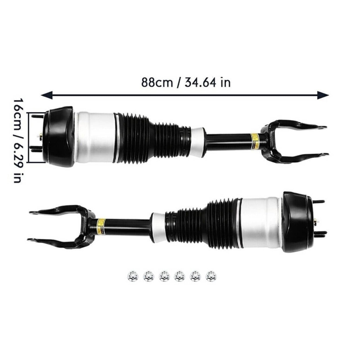 Solidspare Front Air Suspension Shock Struts w/ADS For Mercedes W166 X166 GL450 GLS550