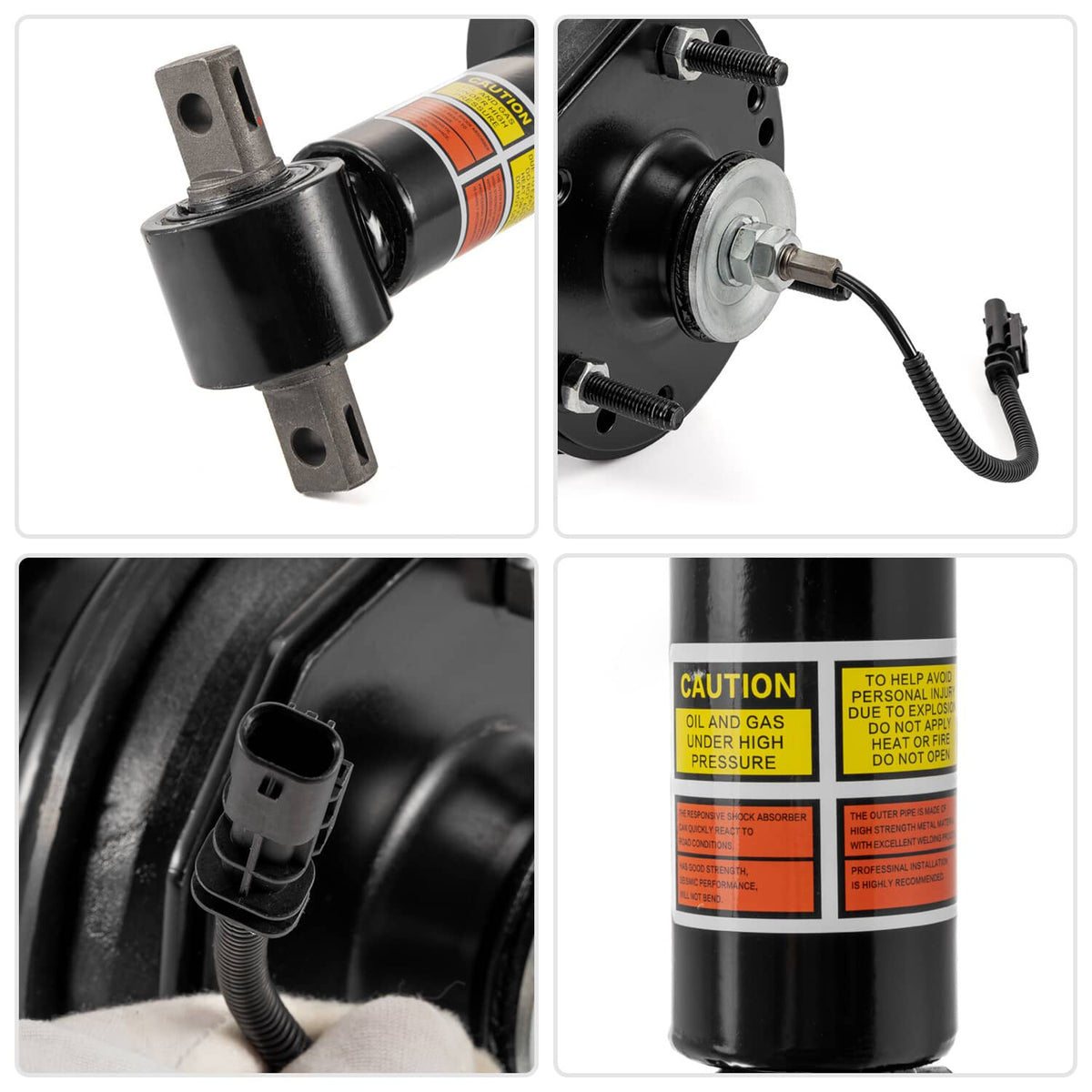 Solidspare 4Pcs Front + Rear Shock Strut for GMC Sierra 1500 Denali 2015 2016 2017 2018