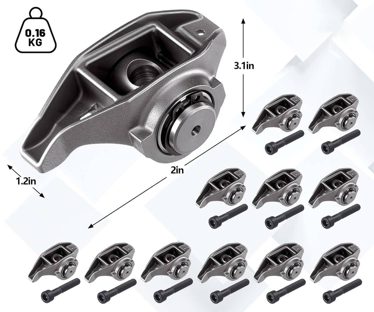 Solidspare Rocker Arms w/ Upgraded Trunion Kit Installed For 4.8 5.3 5.7 6.0 LS1 LS2 LS6