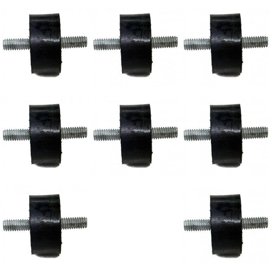 Solid Spare (8) Fender Deck Isolator Mounts for 9213K29 9376K52 Neoprene for John Deere