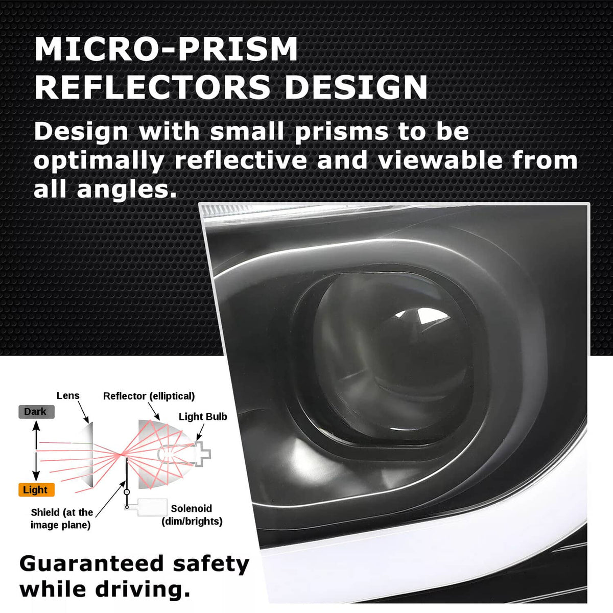Solid Spare Passenger Projector Headlight Clear Lens For Chrysler 300 2011-2023 #68085416AF