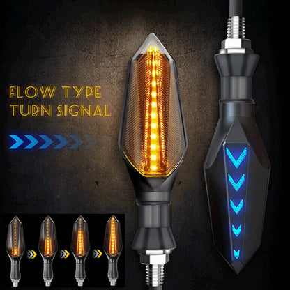 Solidspare 4pcs Universal Motorcycle Amber LED Turn Signals Indicators Lights Blinker Lamp