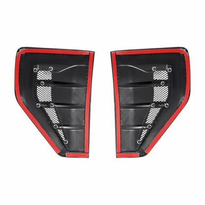 Solid Spare Air Fender Vents For 2021-2025 Ford F-150 F150 Front Driver Passenger Side