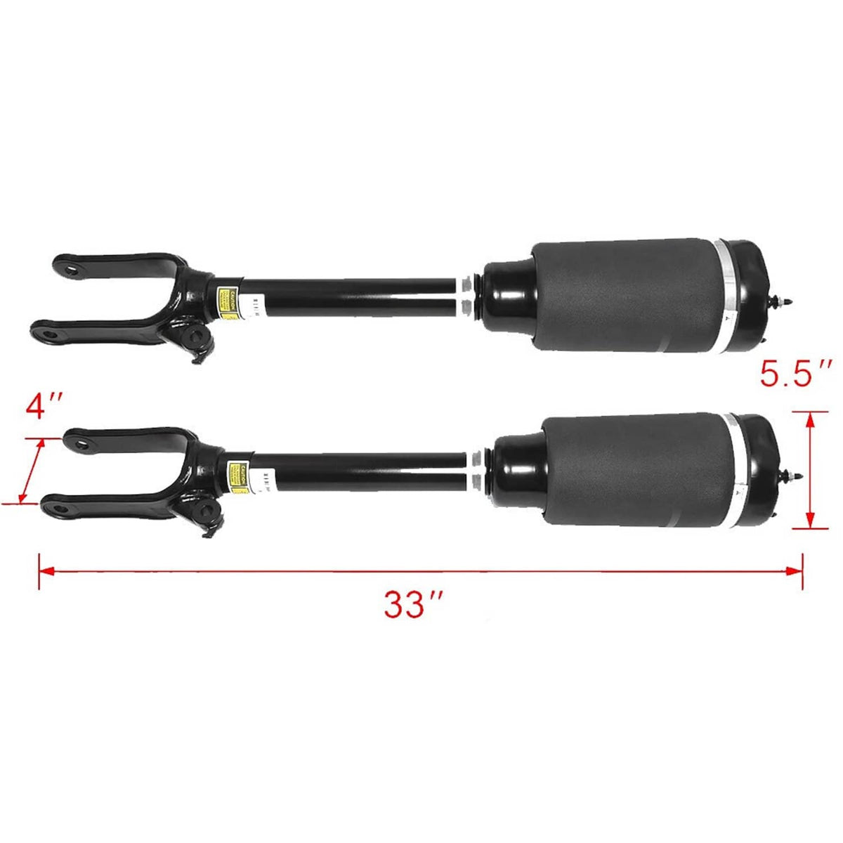 Solidspare 2Pcs Front Air Suspension Strut for Mercedes-Benz X164 GL450 GL550 W164 ML320