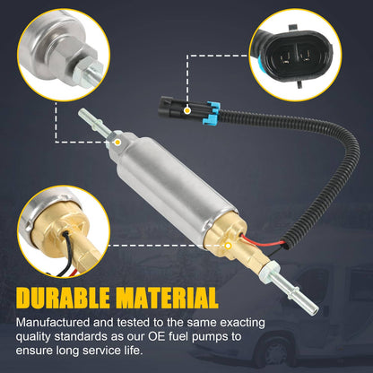 Solidspare Fuel Pump 01492657 1492657 12V NEW for Cummins Onan Generator HGJAA HGJAD Series