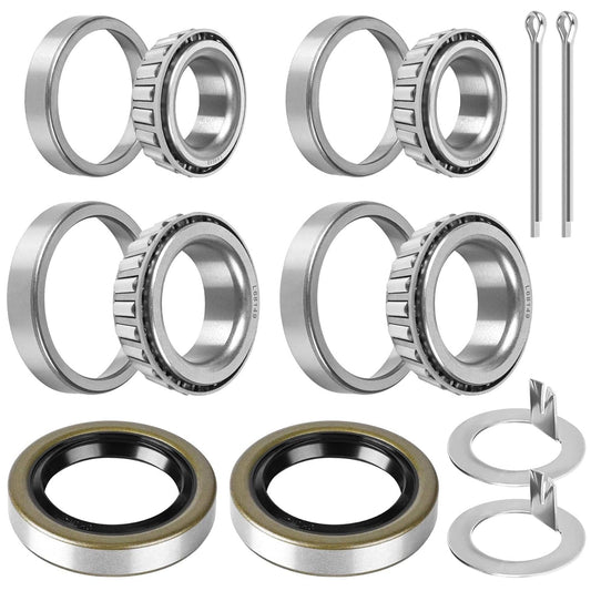 Solidspare 2 Set Trailer Bearing Kit Seals L44649/L44610, L68149/L68111 For 3500# Axle