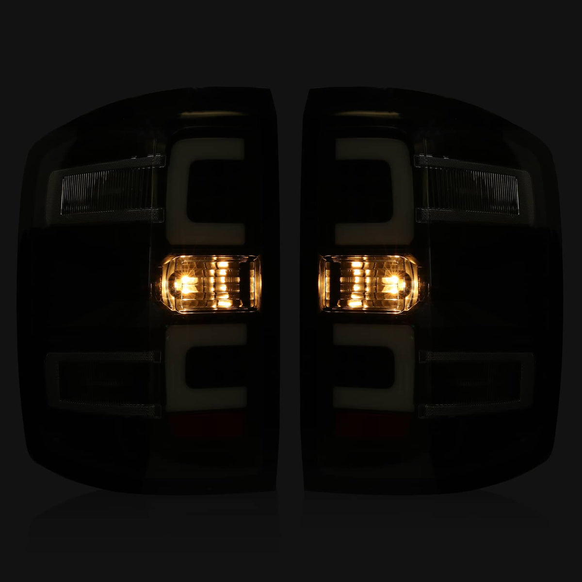 Solid Spare Sequential Led Tail Lights For Chevy Silverado 1500 2500 3500HD 2014-2018