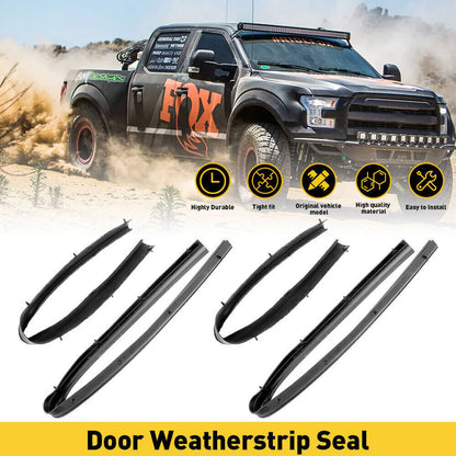 Solidspare Front & Rear Lower Door Weather Strip Seal For 99-16 Ford F250 F350 Crew Cab
