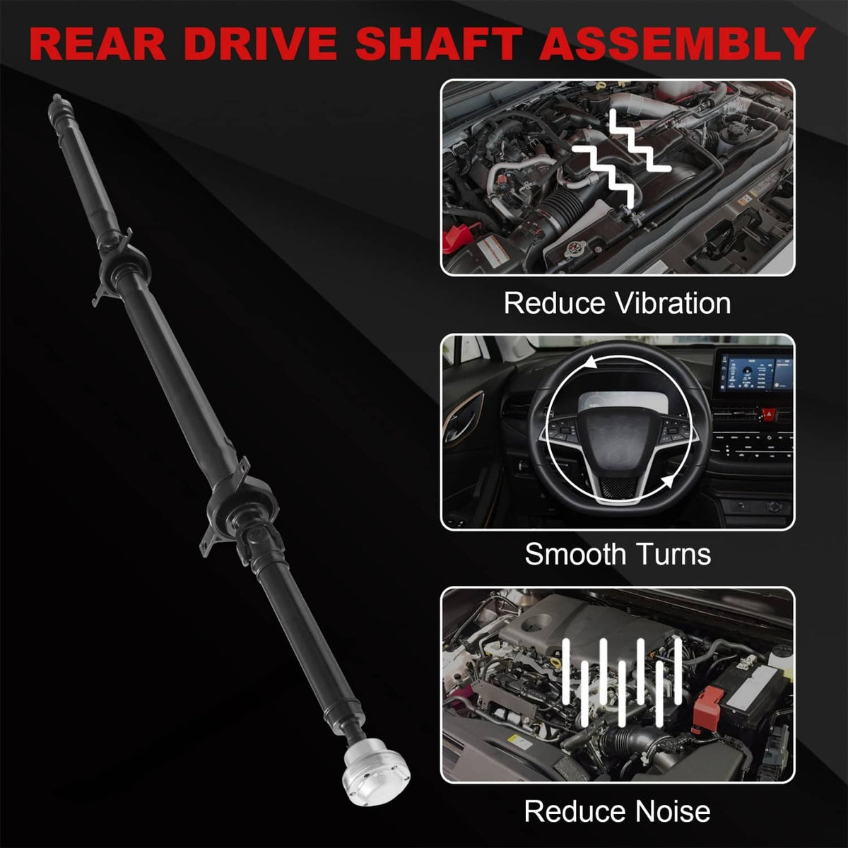 Solidspare Rear Driveshaft Prop Shift Assembly for 2010-2016 Cadillac SRX All Wheel Drive