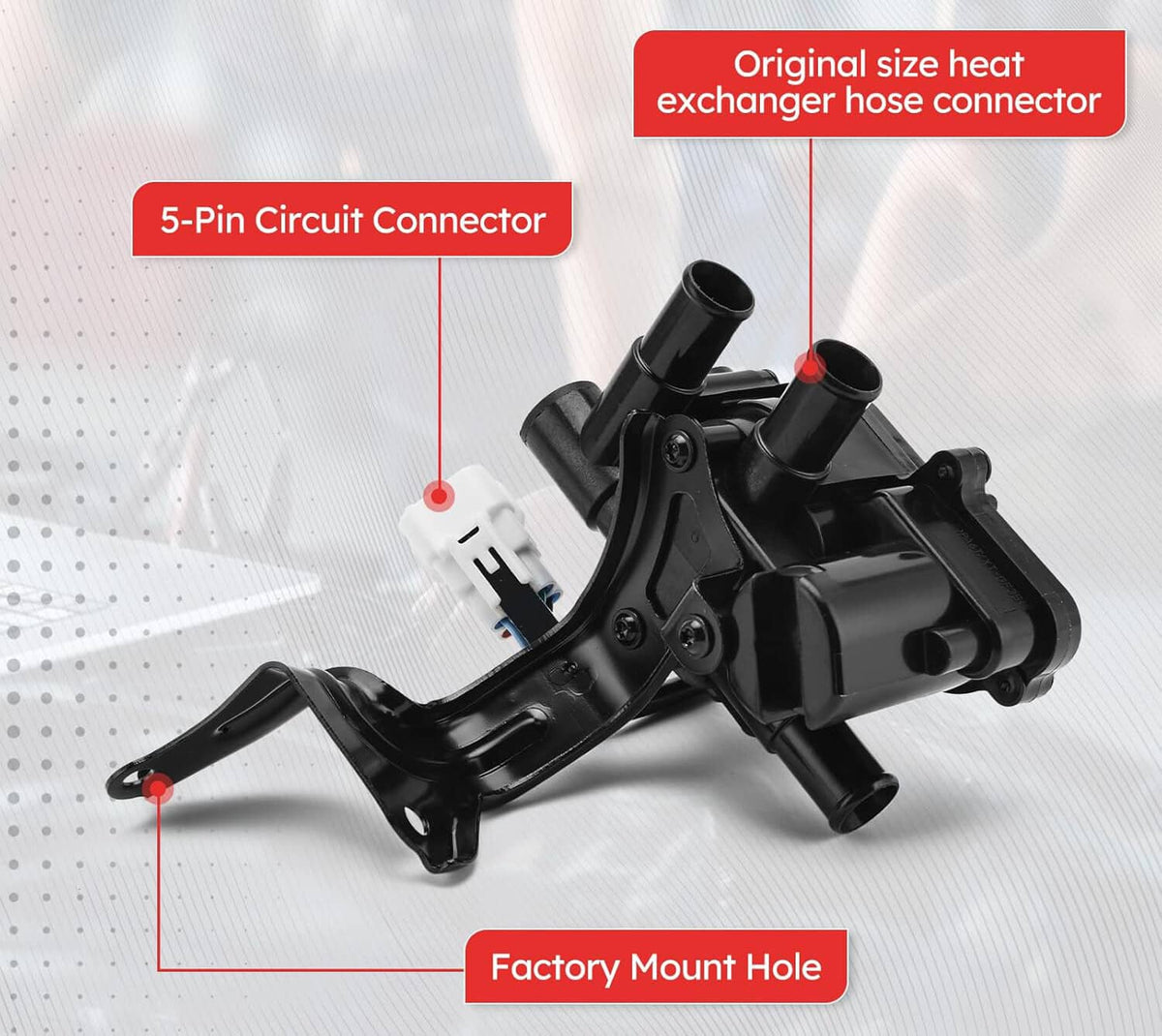 Solidspare Heater Coolant Control Valve for 2004-2009 Toyota Prius 1.5L L4 16670-21010 New