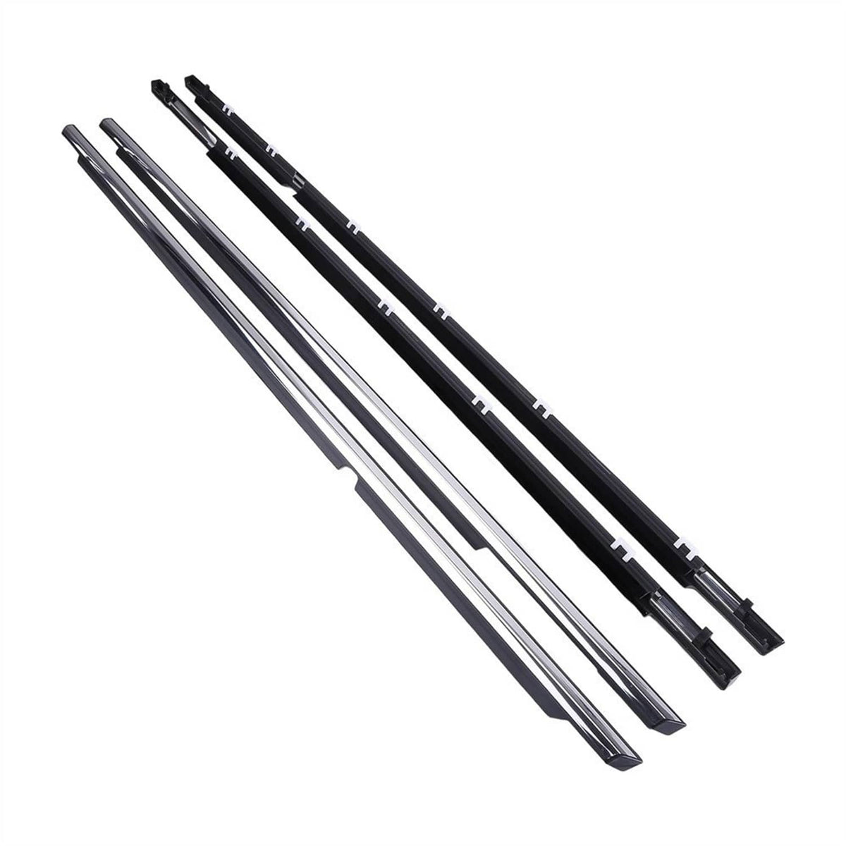 Solidspare 4Pcs New Window Molding Trim Weather Strip Seal Strip for 2002-2006 Toyota Camry