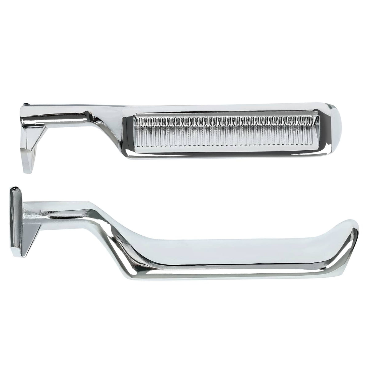 Solid Spare For F-150 F-250 F-350 Bronco 87-96 Chrome Metal Inside Interior Door Handle 2pcs