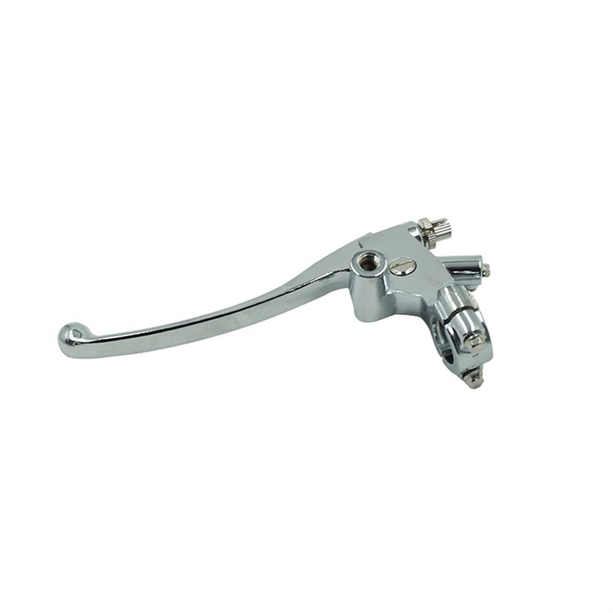 Solidspare 7/8" Chrome Motorcycle Mirror Base Mount Left Clutch Lever Perch (22mm)