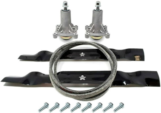Solid Spare DECK BLADE SPINDLE BELT MADE WITH KEVLAR KIT FOR HUSQVARNA LTH1842 LTH2142 TS242