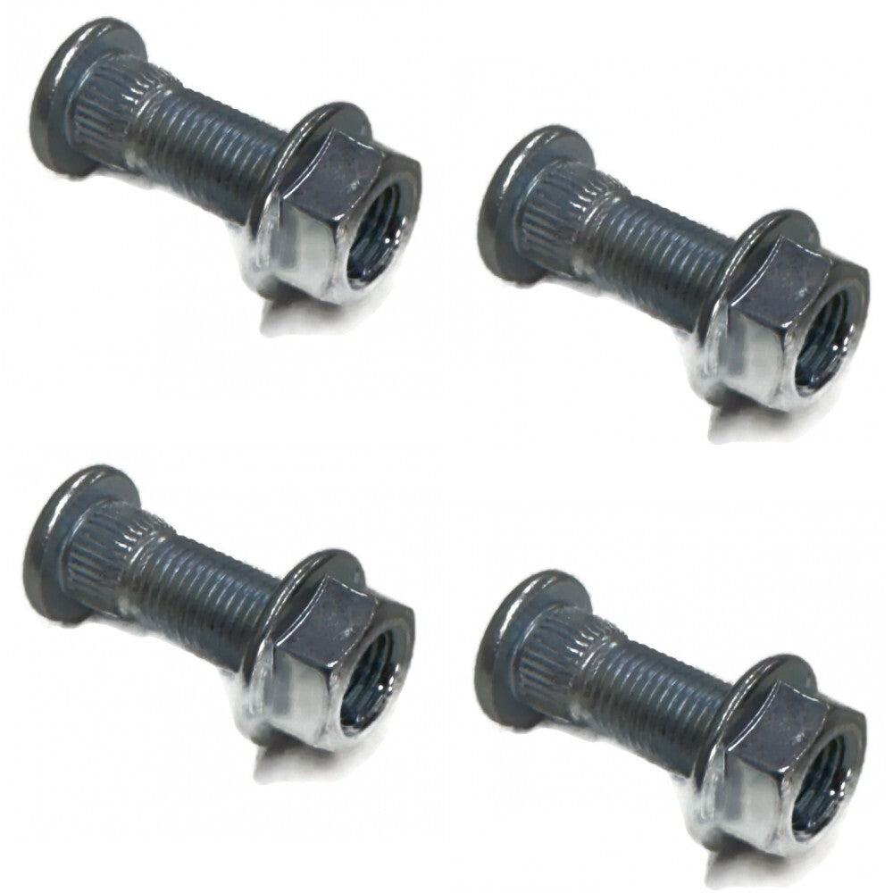 (4) Wheel Stud Bolt 3/8" & Nut 3/8"-24 for Polaris 1993 Big Boss 250 Trail 350L