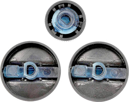 Solid Spare For 94-97 Dodge Pickup Truck Dash Ram 1500 2500 Heater A/C Climate Control Knobs
