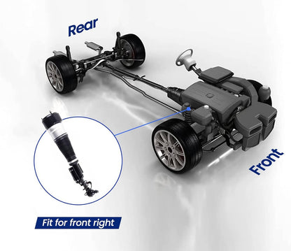 Solidspare Front Right Air Suspension Strut For 2008-2014 4-Matic Mercedes 3.0L 4.7L 5.5L